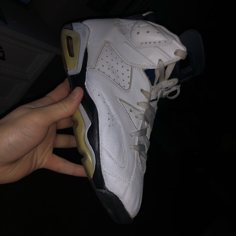 Air Jordan 6  White / Midnight Navy